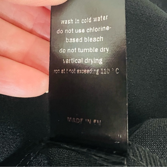 GENEVIE Black Mini Dress Gold & Sheer Bell Sleeve Dress NWT Size Small Medium - Picture 13 of 14